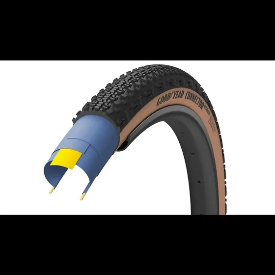 Goodyear Connector 700x35c TLR 120 TPI Sort/Brun