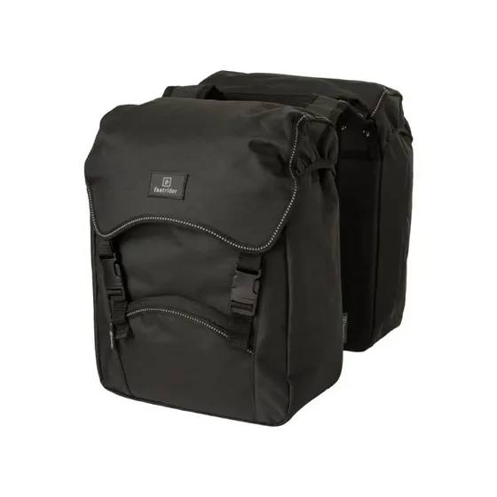 FastRider Unibag Traffic Double 28L cykeltasker sort