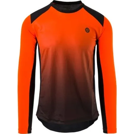 AGU Langærmet MTB Jersey Sort/Orange