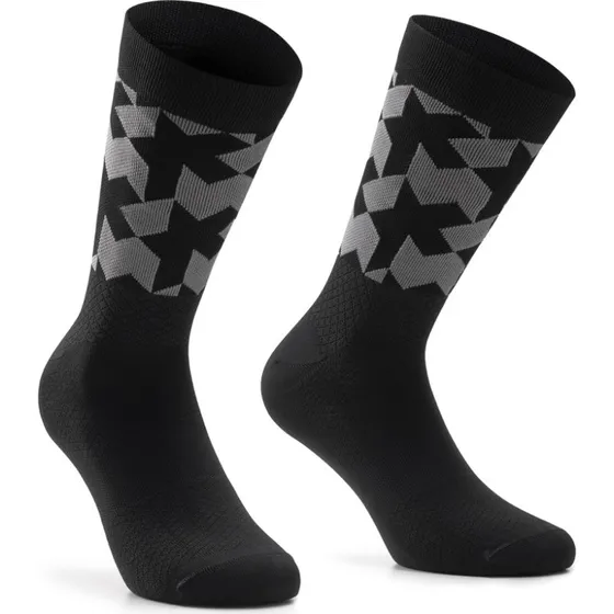 Assos Monogram EVO Cykelstrømper, Sort, 18 cm