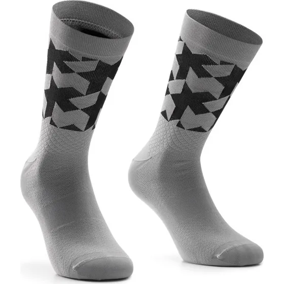 Assos Monogram Socks EVO Cykelstrømper Gerva Grey, Str. 0