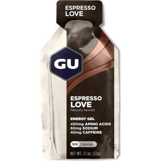 GU Energy Gel - Espresso Love 32g med 40 mg koffein
