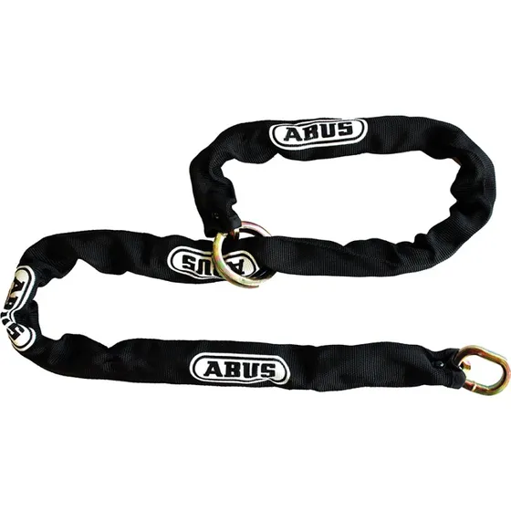 Abus kæde 6mm med loop sort 110 cm