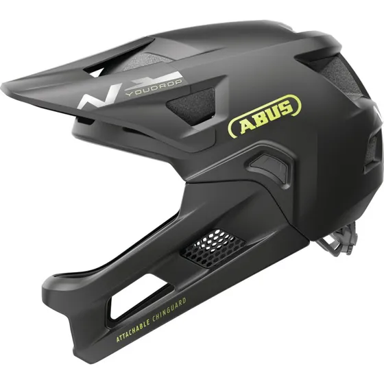 Abus YouDrop FF Fullface Cykelhjelm, Velvet Black, 48-55 cm