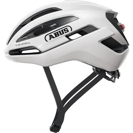 ABUS Taipan LED Cykelhjelm, Shiny White, L (57-61 cm)