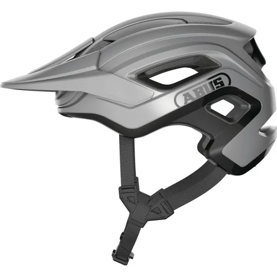 Abus CliffHanger Ti Silver - MTB-hjelm med TriVider-rem