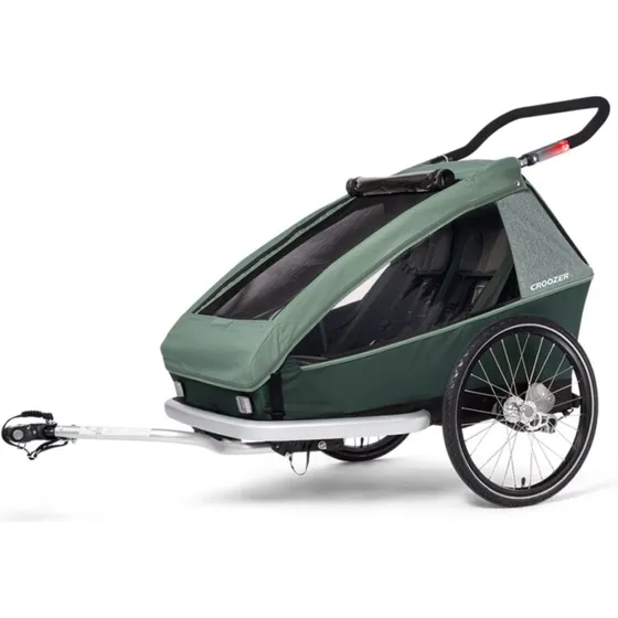 Croozer Kid Vaaya 2 cykeltrailer til 2 børn – Grøn