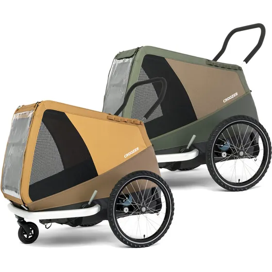 Croozer Dog Mikke XL cykeltrailer Sunset Yellow – til hunde op til 45 kg