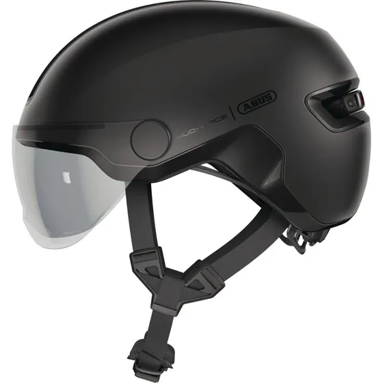 ABUS HUD-Y ACE Cykelhjelm LED Sort