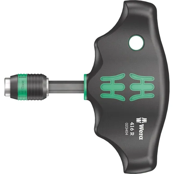 Wera 416 R Rapidaptor T-håndtag med lyntilslutning, 1/4"