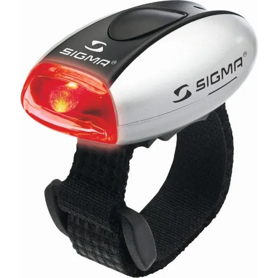 Sigma Micro Light II Sølv med Rød Blinklys