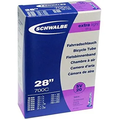 Schwalbe X-Light 700x18-25C 50mm Racerslange med SV20-ventil