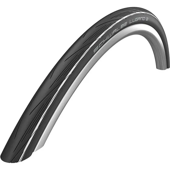 Schwalbe Lugano II 700x25c Sort/Hvid K-Guard