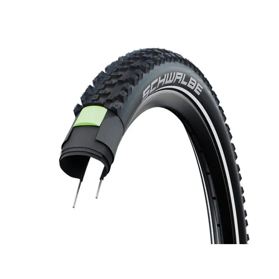 Schwalbe Smart Sam Plus DD GreenGuard 26x2,35 E50 Sort med refleks