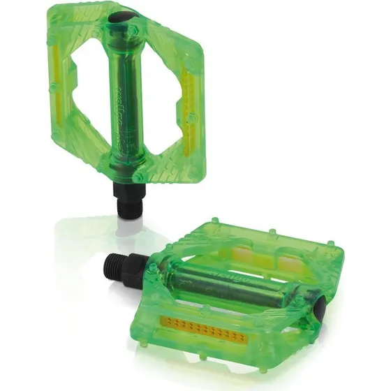 XLC PD-M16 Transparent Grøn BMX-Pedal (Sæt 2)