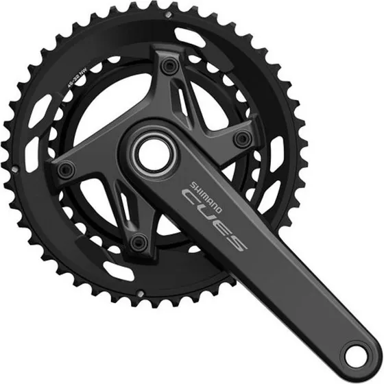 Shimano Cues FC-U6030-2 Dobbelt Kranksæt 32/46T 9/10 Speed 165mm