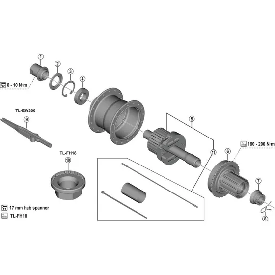 Shimano TL-FH18 Værktøj til Cues Auto Shift Bagnav