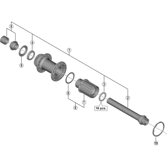 Shimano Låsemøtrik og Konus til FH-RS470