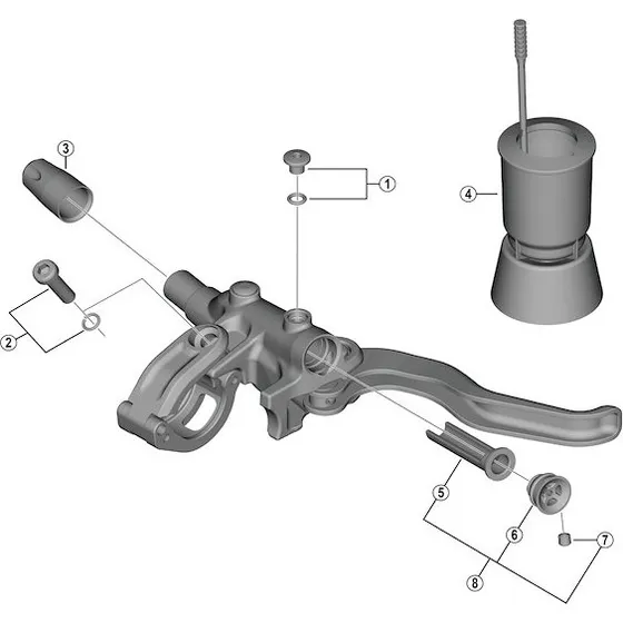 Shimano Alivio BL-M4100 Membranenhed (højre/venstre)