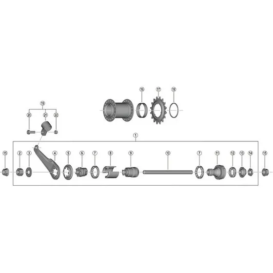 Shimano KONUS til Bagnav CB-E110