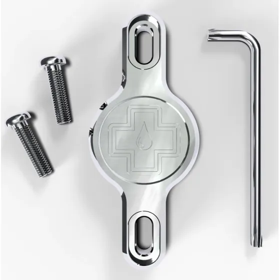Muc-Off Secure Tag Holder 2.0, 7 g, Sølv