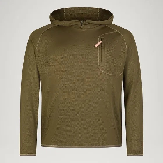 Endura Sulctrac Åndbar Hoodie med Bungee Cord, Grøn, Herre