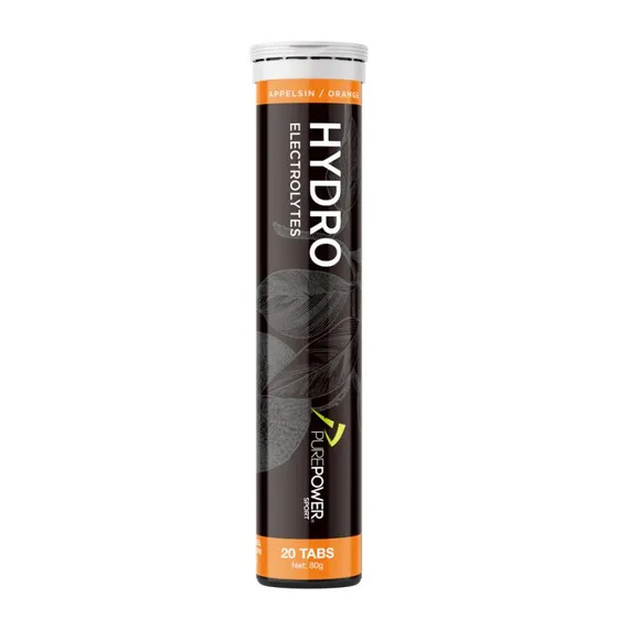 PurePower Hydro Elektrolytter Appelsin 20 Tabs