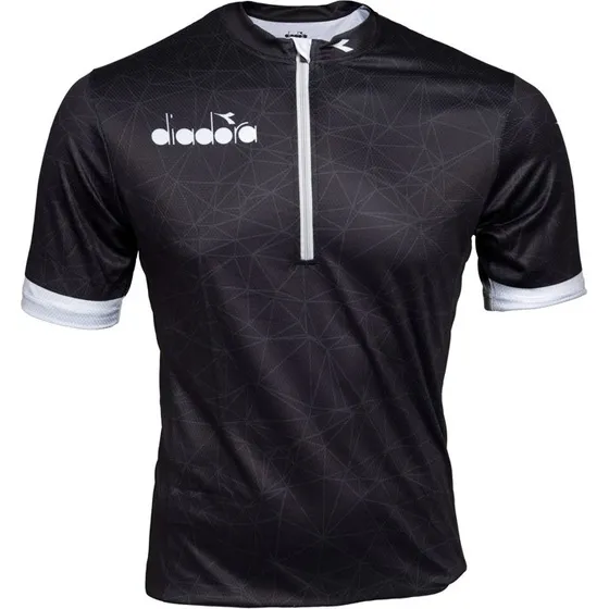 Diadora Valter Cykeltrøje Kortærmet Herre Sort/Hvid