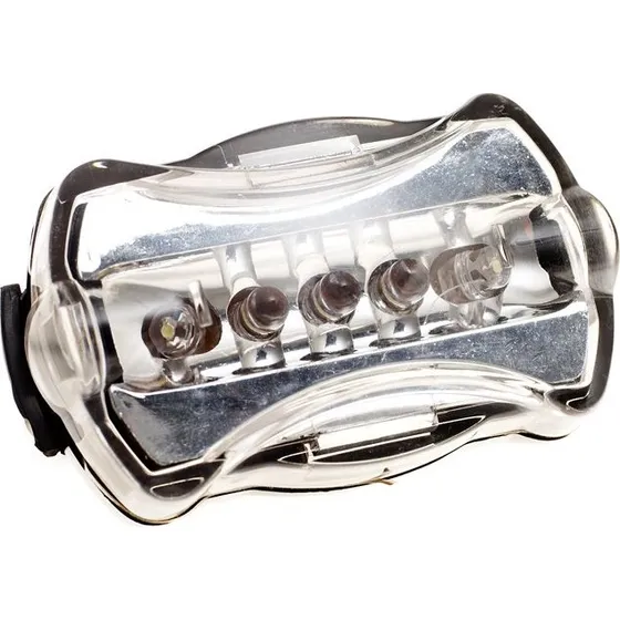 Abus Alpha Forlygte med holder - 5 LED, AAA-batterier