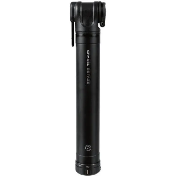 Topeak Gravel 2STAGE håndpumpe - sort