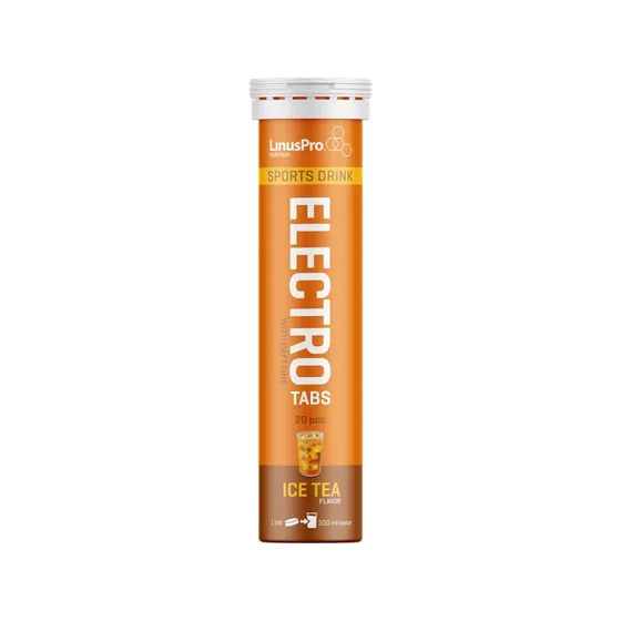 LinusPro Elektrolyt Tabs Ice Tea med Koffein 20 tabs