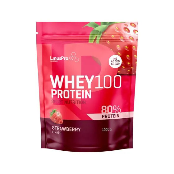 LinusPro Whey100 Jordbær 1000g