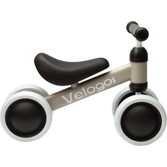 Velogo Løbecykel 1 år 4 hjul Mat beige