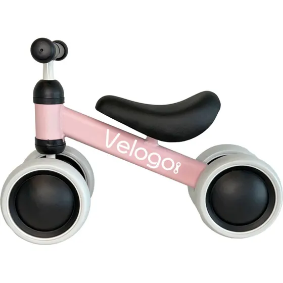 Velogo Løbecykel 1 år 4 hjul Lys pink