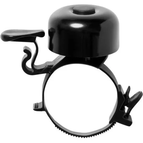 Pathtaker Mini Ringeklokke med Justerbar Kabelstrip, Sort