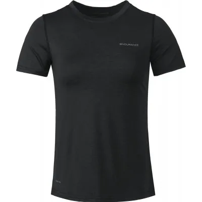 Endurance Maje Melange T-Shirt Sort, Dame