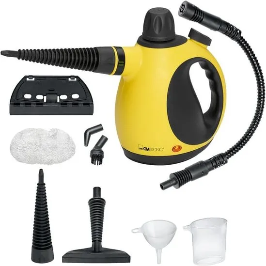 Clatronic DR 3653 Bærbar Damprenser 0,25 L, 1050 W, Sort/Gul