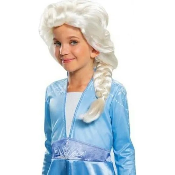 Disney Elsa-paryk (22810-15L-6) – Lysblond, justerbar, officiel licens