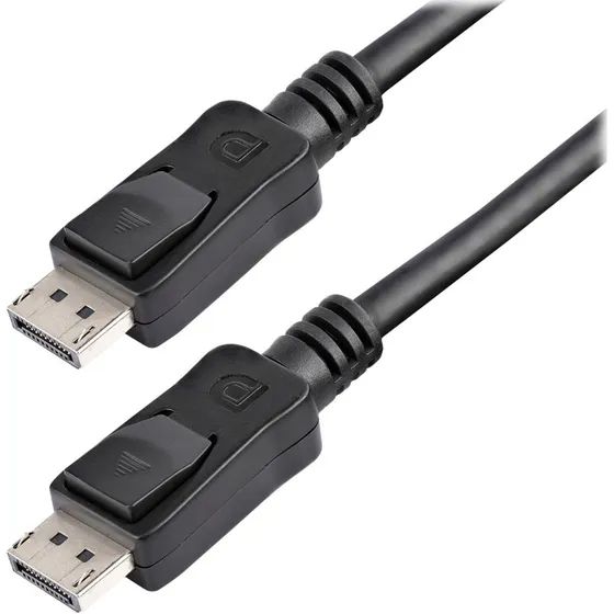 StarTech DisplayPort 7m med lås, sort