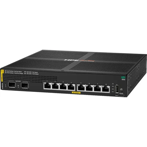 HPE Aruba CX 6000 8p PoE+ 2x SFP 1G Switch