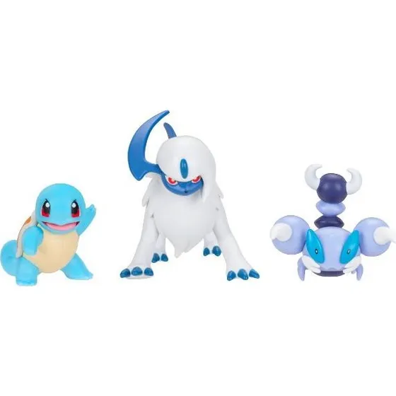 Pokémon Battle Figure Set: Squirtle, Absol, Skoropi 3-pack