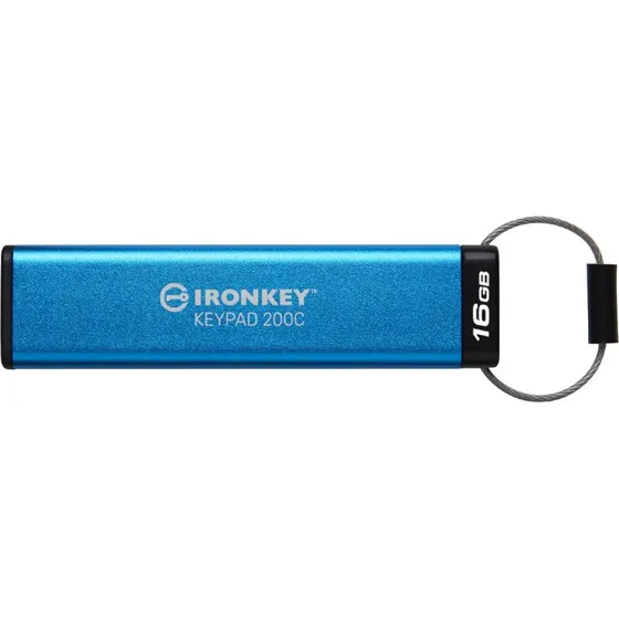 Kingston IronKey 200C 16GB USB-C, blå
