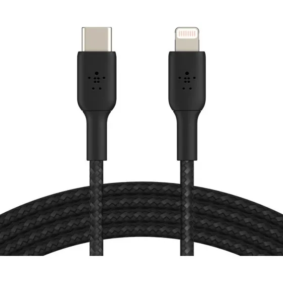 Belkin BOOST CHARGE Lightning-USB-C-kabel 2m, svart