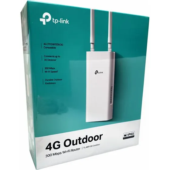 TP-Link TL-MR100-Outdoor 4G Wi-Fi-router, hvid, 2,4 GHz, Fast Ethernet