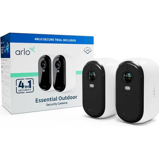Arlo Essential2 Udendørs WiFi Kamera 2pk Fuld HD