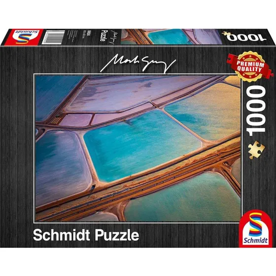 Schmidt Puzzle Mark Gray: Pastels (1000 brikker)