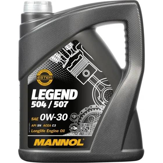 MANNOL LEGEND 504/507 0W-30 5L fuldsyntetisk motorolie
