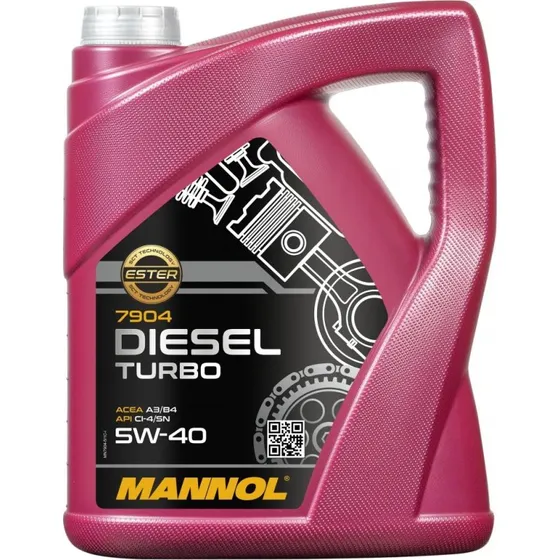 MANNOL DIESEL TURBO 5W-40 5L Syntetisk Motorolie