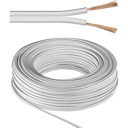 Goobay Højttalerkabel 2x4,0 mm² Hvid 10 m CCA