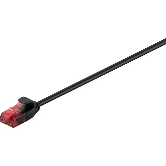 Goobay Slim CAT 6 U/UTP 15m sort